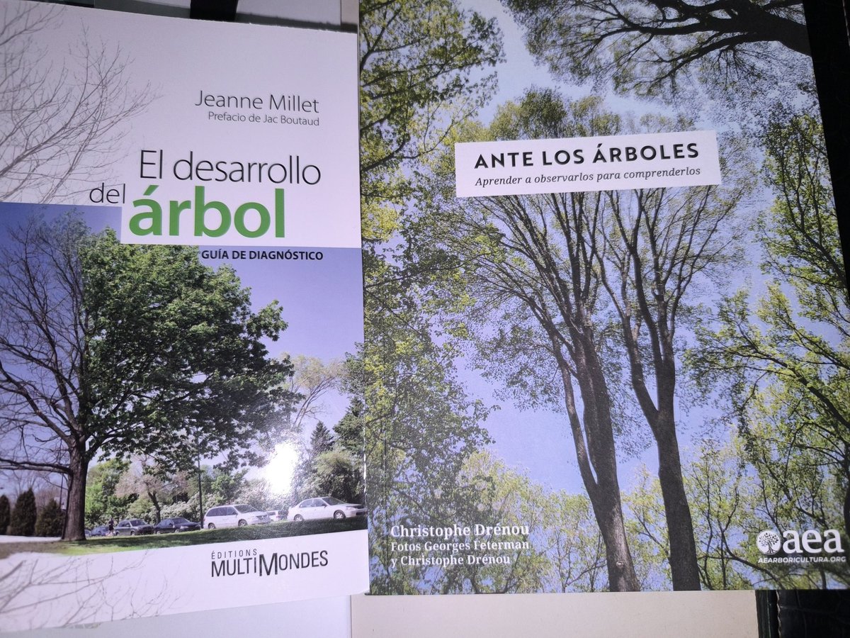 Tengo la suerte de que la Secretaría de la <a href="/aearboricultura/">AEArboricultura</a> está en #Valencia así que he pasado a hacer una visita a su maravilloso equipo...y me he vuelto a casa con dos libros. ¡En castellano! que al final uno se cansa de leer en otros idiomas😉