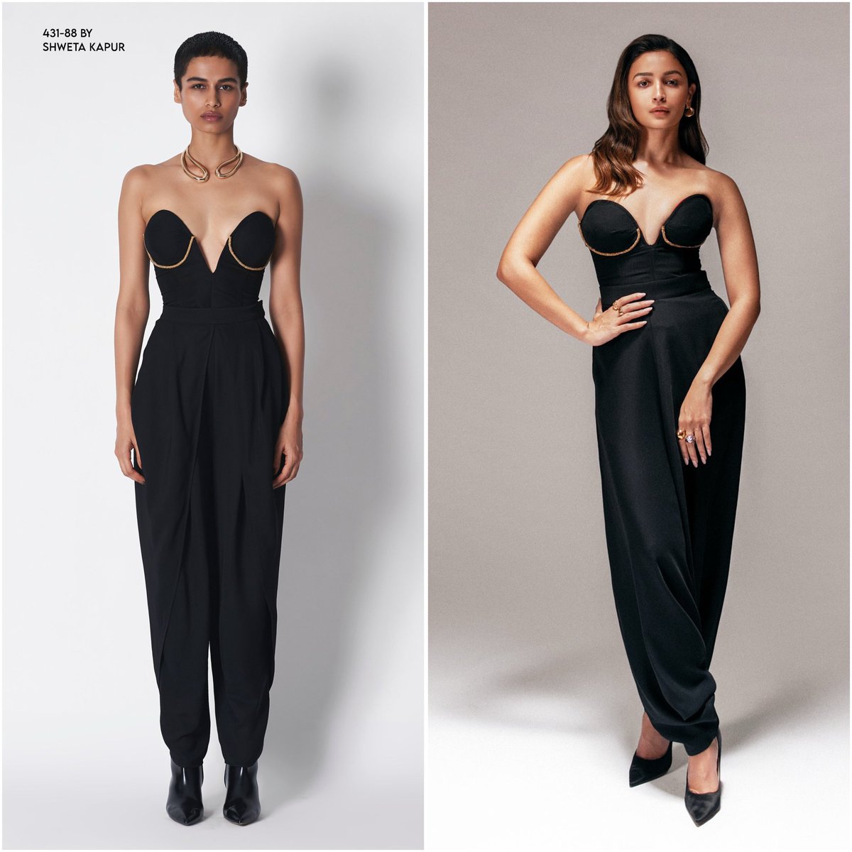 ▪️@Aliaa08 wears <a href="/431_88/">431-88 Shweta Kapur</a> by Shweta Kapur Karina Corset (₹16,000) &amp; Rumi Dhoti (₹22,500) for #TwoMuchonPrime - Styled by <a href="/PriyankaKapadia/">Priyanka Kapadia</a>.

#OOTD #AliaBhatt #ShwetaKapur