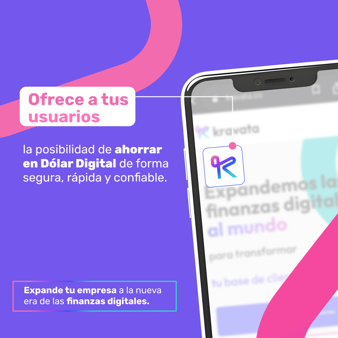 Los #dólaresdigitales ofrecen ventajas competitivas frente a otras monedas estables: respaldo auditado, transparencia y acceso global 24/7.

Con Kravata, tu empresa puede integrar soluciones de Dólar Digital para que tus usuarios ahorren de forma segura, rápida y confiable.