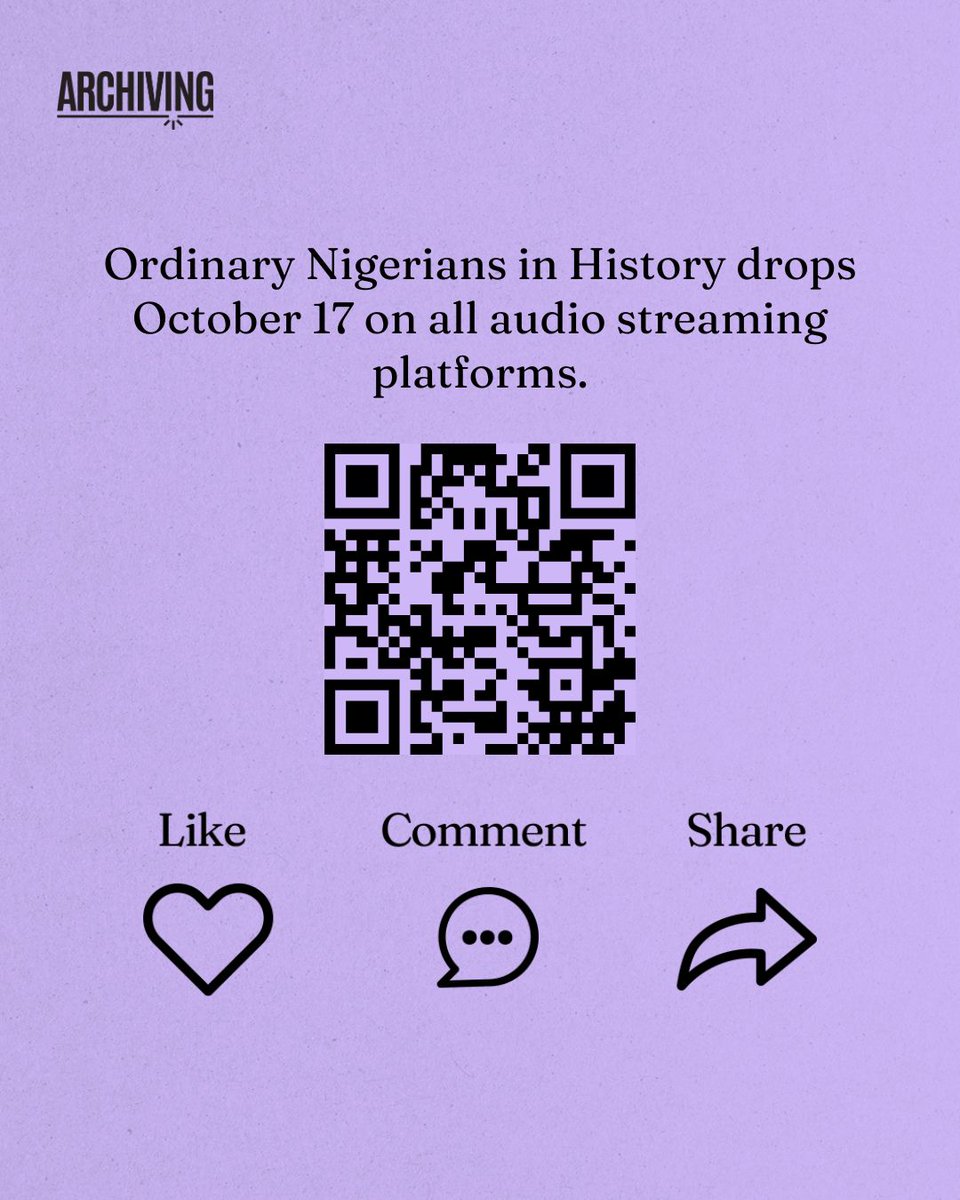 Follow on Spotify by tapping the link or scanning the QR code, and be the first to listen when episodes drop on October 17.

spotify.link/cpheHfQDsXb