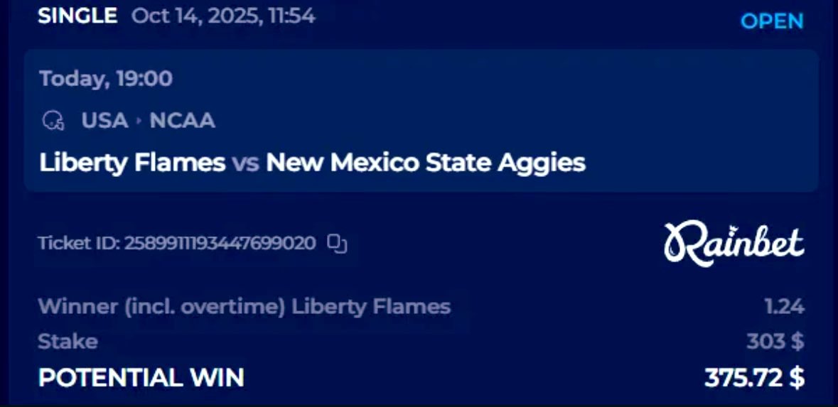 College Football Action!! I got Liberty winning today over the AGGIES