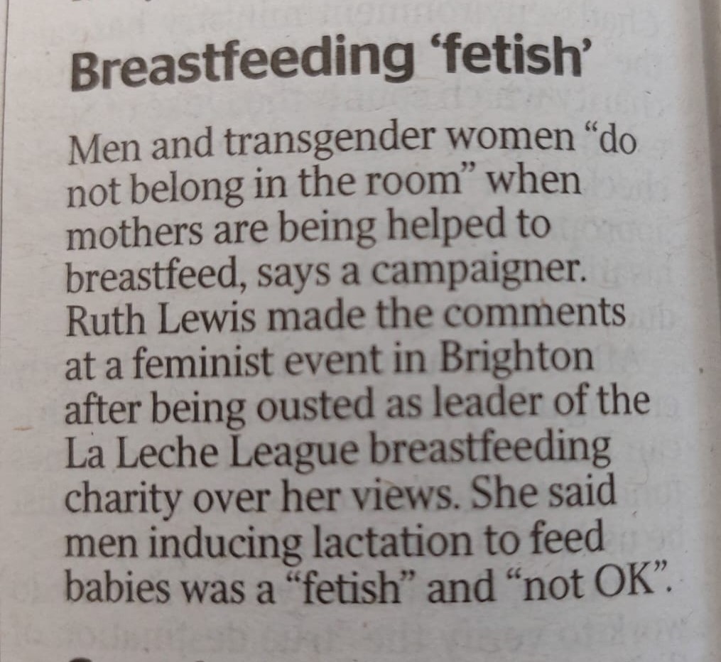 brupe's tweet image. I'm quoted in The Times today. My brother's response when I shared in the family whatsapp group was "I would imagine that you said a bit more than that". Yes, yes I did, considerably more. When men are in the room, there are significant numbers of women who won't be.