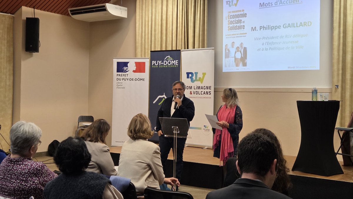 💬Plus de 70 personnes &amp; 50 entreprises se sont réunies pour les Rencontres de l'#Économie #Sociale et #Solidaire de <a href="/RLV_agglo/">Riom Limagne et Volcans Agglomération</a> à <a href="/Chatel_Guyon/">Ville de Châtel-Guyon</a>👏 

Un succès pour cette 3e édition grâce aux rencontres et échanges sur les enjeux &amp; projets qu’offrent l’ESS sur notre territoire ! 🤝