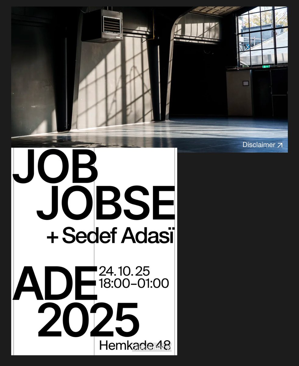 I am selling one ticket for ADE Job Jobse @ Hemkade Amsterdam/Zaandam.

Please DM 🩷