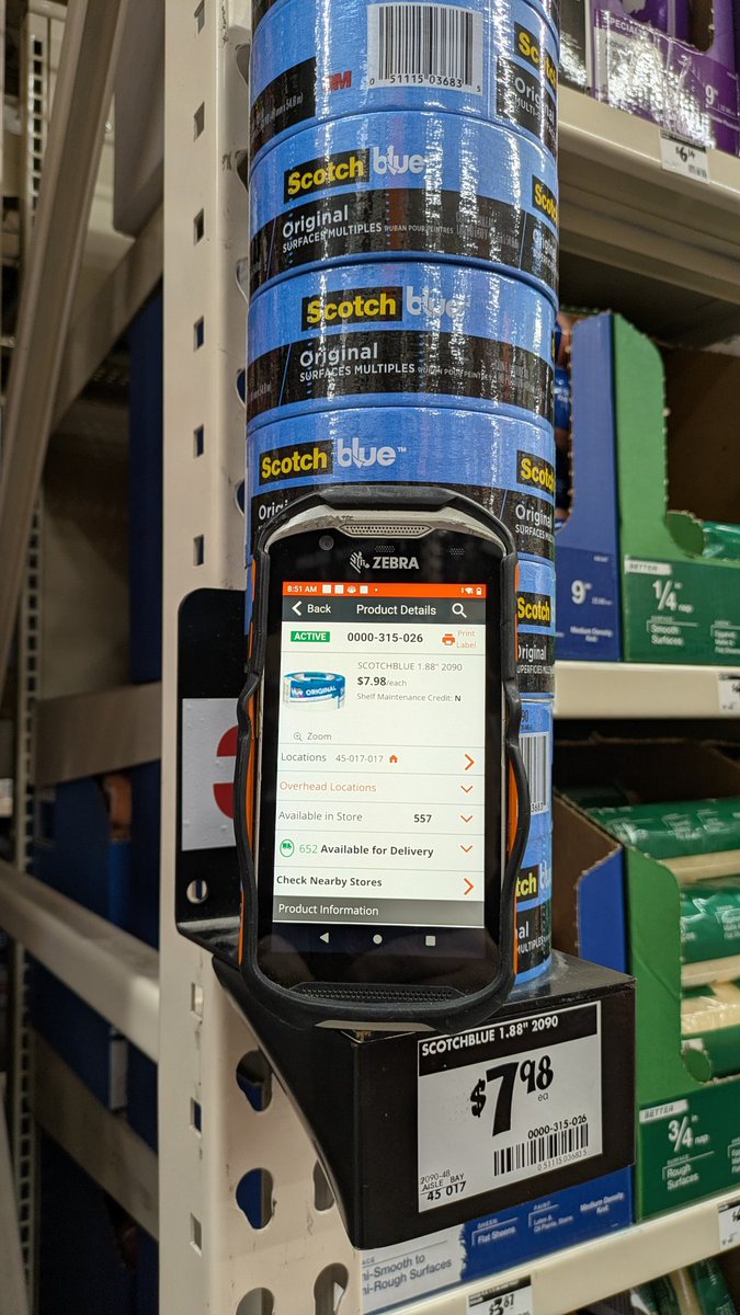 WhidbeyTom428's tweet image. Checking inventory work @ Home Depot
#workflow #paintdepartment #inventory #SkuDepot #HomeDepot