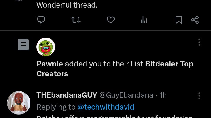 techwithdavid's tweet image. the @bitdealernet leaderboard just went live on @KaitoAI
I'm currently sitting at #71
time to create more content for the tek
thanks to @pawnie_ for the notice