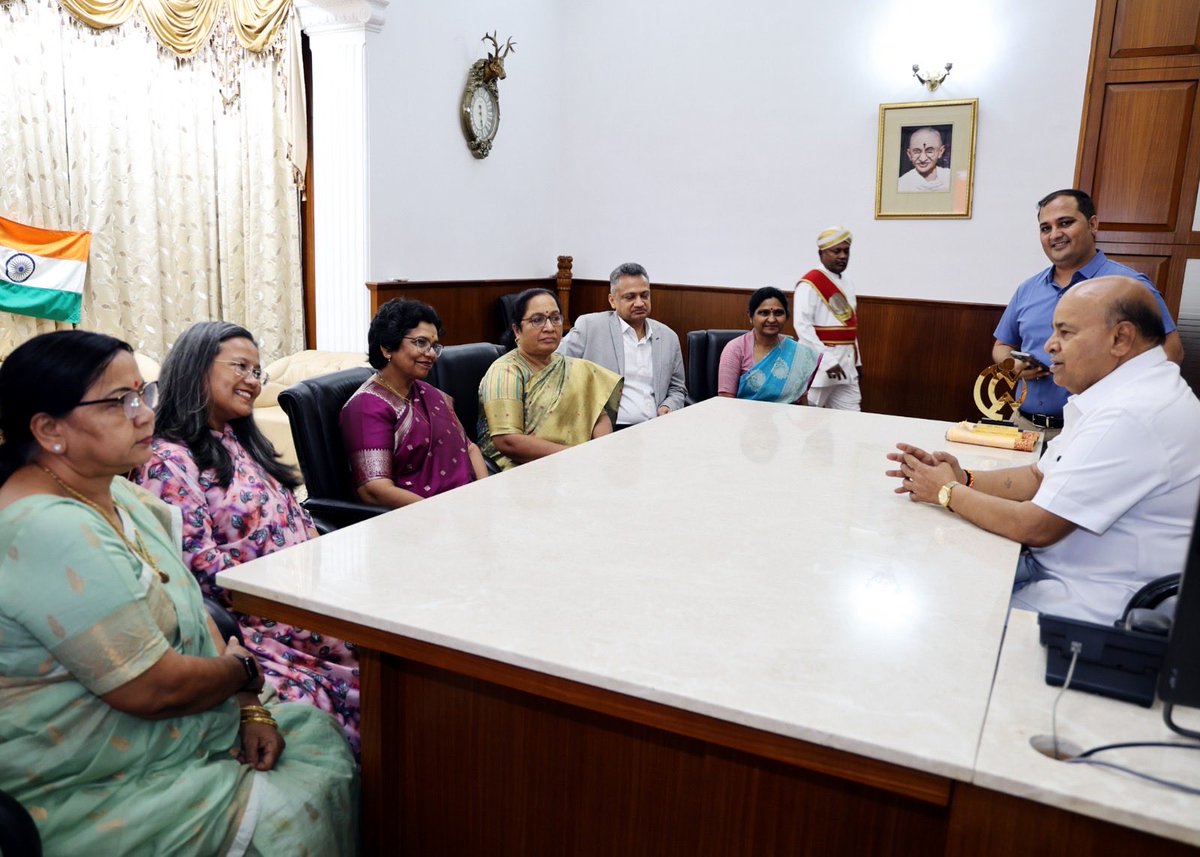 National Commission for Women (NCW) Chairperson, Smt. Vijaya K. Rahatkar, paid a courtesy call on the Hon’ble Governor of Karnataka, Shri Thaawarchand Gehlot, at Raj Bhavan, Bengaluru