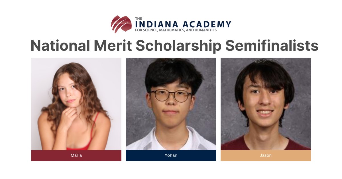 Congratulations to our three students who are National Merit Scholarship semifinalists!