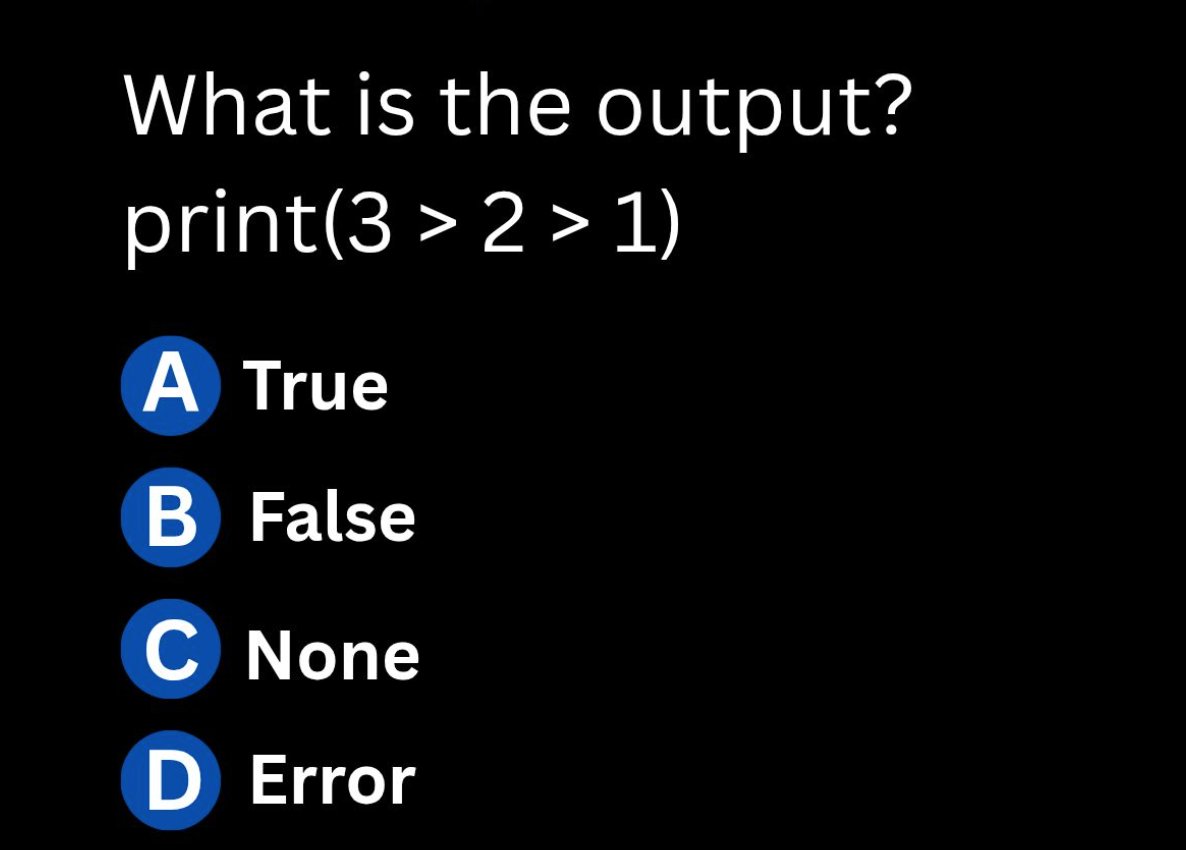 PythonPr's tweet image. Python Question / Quiz; What is the output of the following Python code, and why? Comment your answers below!
