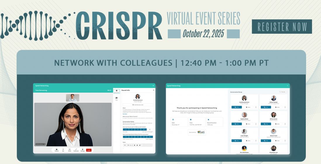 Technology_LR's tweet image. 🌐 👥 Network with industry experts and colleagues at the 2025 CRISPR Virtual Event Series on Oct 22! Join us at 12:40 PM PT in the event’s social space to participate in fast-paced pairings that will foster meaningful connections. Register: buff.ly/LLJO9DL
#LRcrispr