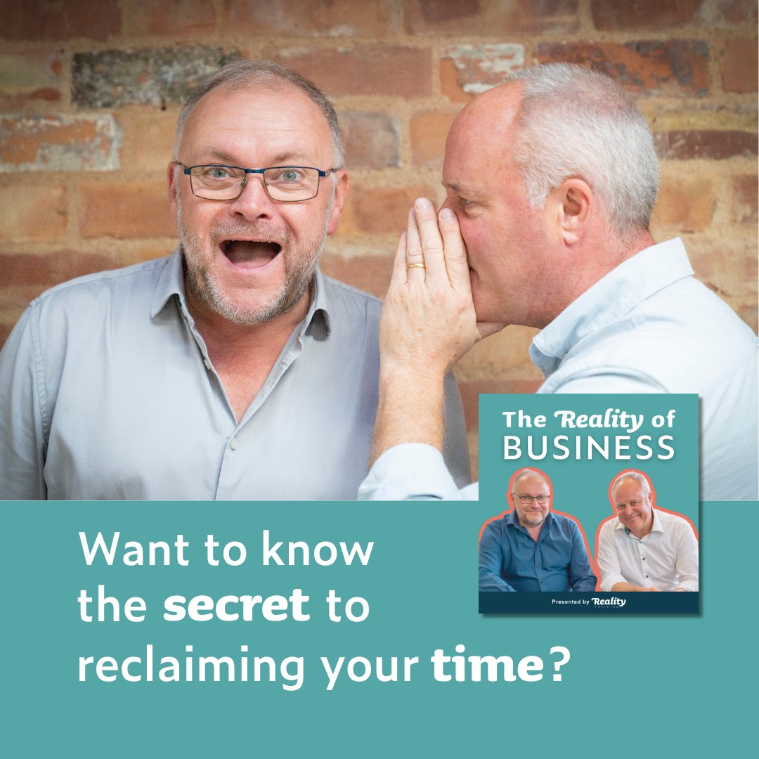 Want to know the secret to reclaiming your time? Are your days yours or do you just react all day? New episode of The Reality of Business is out now. End your day accomplished, not exhausted! Link in bio. #RealityTraining #TheRealityOfBusiness #TimeTips