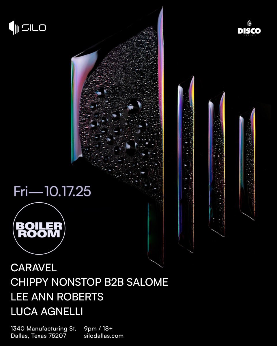 Presenting your Dallas <a href="/boilerroomtv/">BOILER ROOM</a> lineup❤️‍🔥 See you on Friday!

Info → silodallas.com
