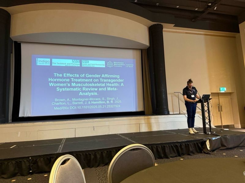 TransExHealth's tweet photo. Dr Blair Hamilton presented at #BAGIS2025 to share our latest work on transgender musculoskeletal health. Fantastic discussions &amp; collaborations to improve care!

Preprint: https://t.co/pxZyRjavuf https://t.co/JyPvIWIqCG