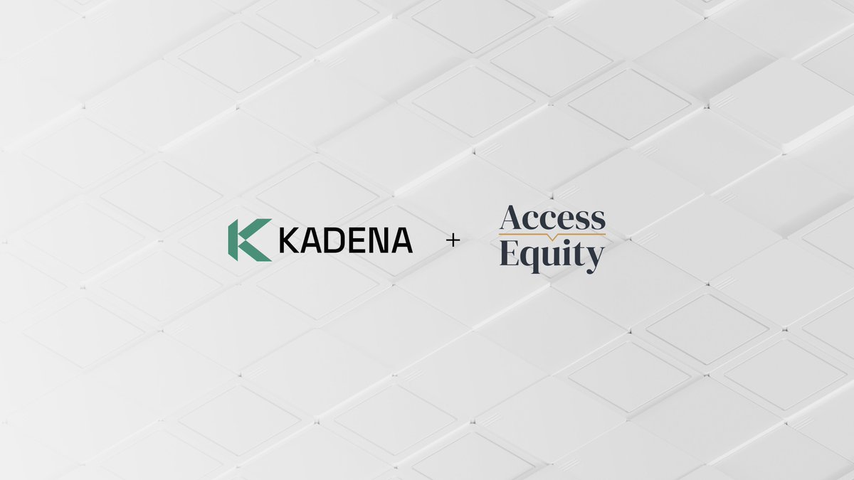 kadena_io's tweet image. We are excited to announce our partnership with Access Equity, an AMF-regulated platform managing $65M in tokenized private equity.
Their migration reaffirms $KDA as the chain for real-world assets, providing their users with enhanced scalability, security, and performance.