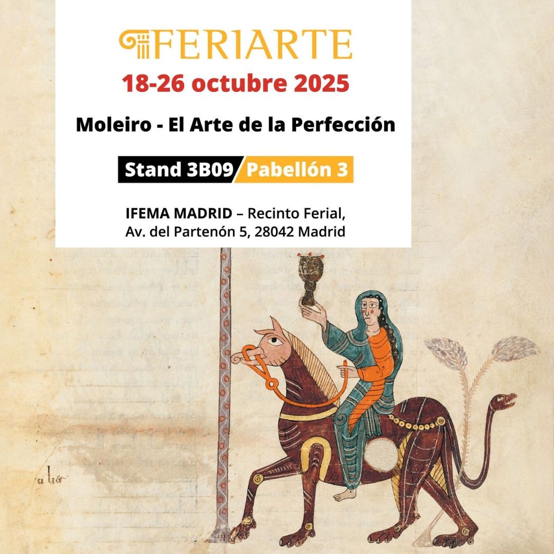 Si disfrutas con nuestros códices y quieres verlos en persona, ven a saludarnos en 🌟 FERIARTE Madrid🌟
Del 18 al 26 de octubre en IFEMA, stand 3B09.
🚨 Consigue tu invitación aquí 👉 moleiro.com/es/eventos/Fer…

<a href="/RomanicoEspana/">Románico en España</a> <a href="/LaHuellaRomnica/">La Huella Románica</a> <a href="/cylromanica/">Castilla y León Románica</a> <a href="/CantRomanica/">Cantabria Románica</a>