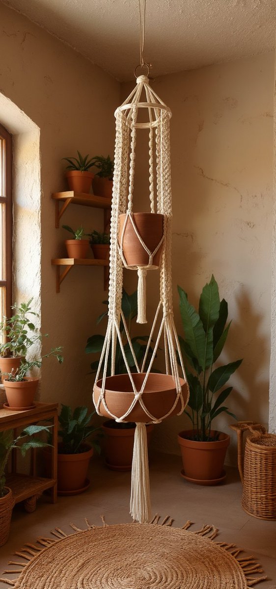 noahmacrame's tweet image. Amo ver cómo cada colgante que hago con mis manos cobra vida 🤍
Hoy quise mostrarles 3 de mis creaciones reales y 3 versiones soñadas con ayuda de la IA 🪶✨
Porque todo empieza con una idea, un hilo… y mucho amor por lo que se hace 🌿

#macrame #tejidos #hechoamano