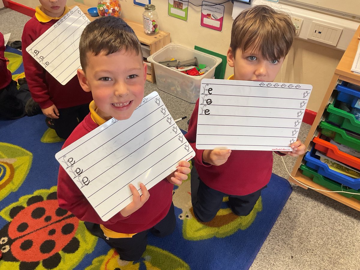 We recapped our capital letters then practiced our special squirter ‘e’ <a href="/KineticLetters/">Kinetic Letters</a> <a href="/StJamesChorley/">Chorley St James</a>