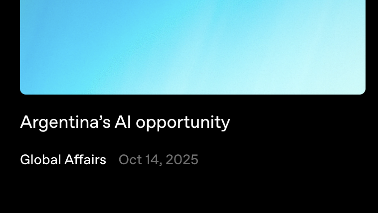 🇦🇪 Presentando Stargate EAU 
🇳🇴 Presentando Stargate Noruega 
🇬🇧 Presentando Stargate Reino Unido
🇦🇷 La oportunidad de Argentina en IA
