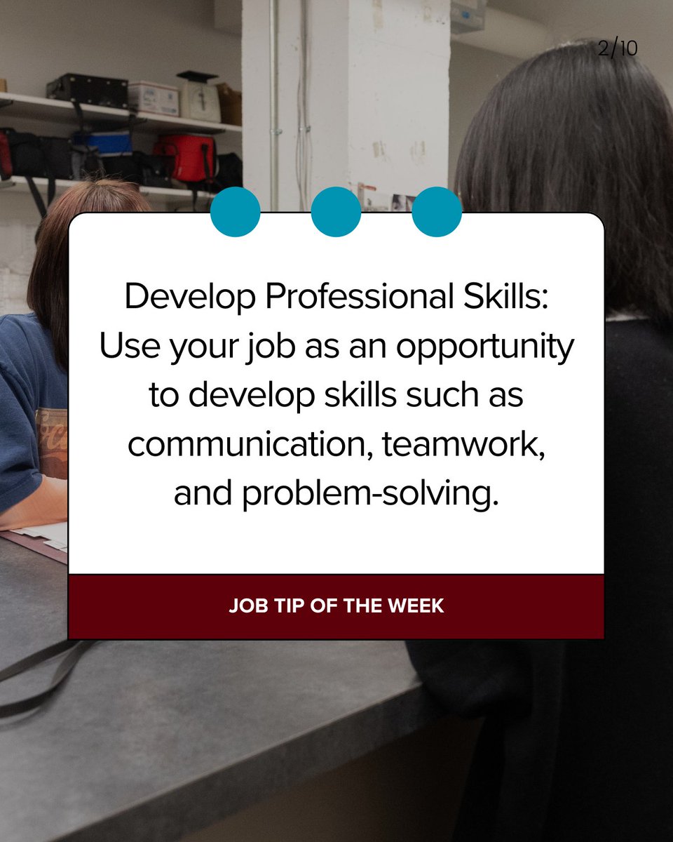 msu_studentemp's tweet image. You know how we always say that student employment builds your resume? Use your job as a chance to actively build soft and hard skills. Employers look for both, and these will benefit you in all future career endeavors! #msustudentemployment #jobtip