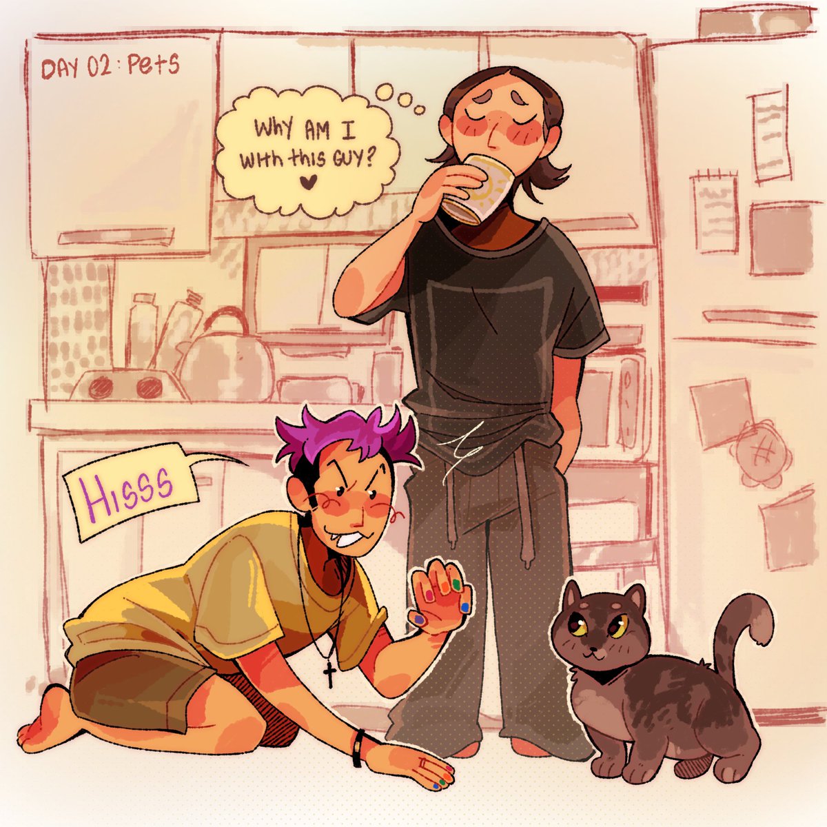 #DomesticThangyuWeek Day 02 - pets
This is actually Se-mi's cat, her name is Bat. It's very important to say she hates Nam-gyu
#thangyu #SquidGame