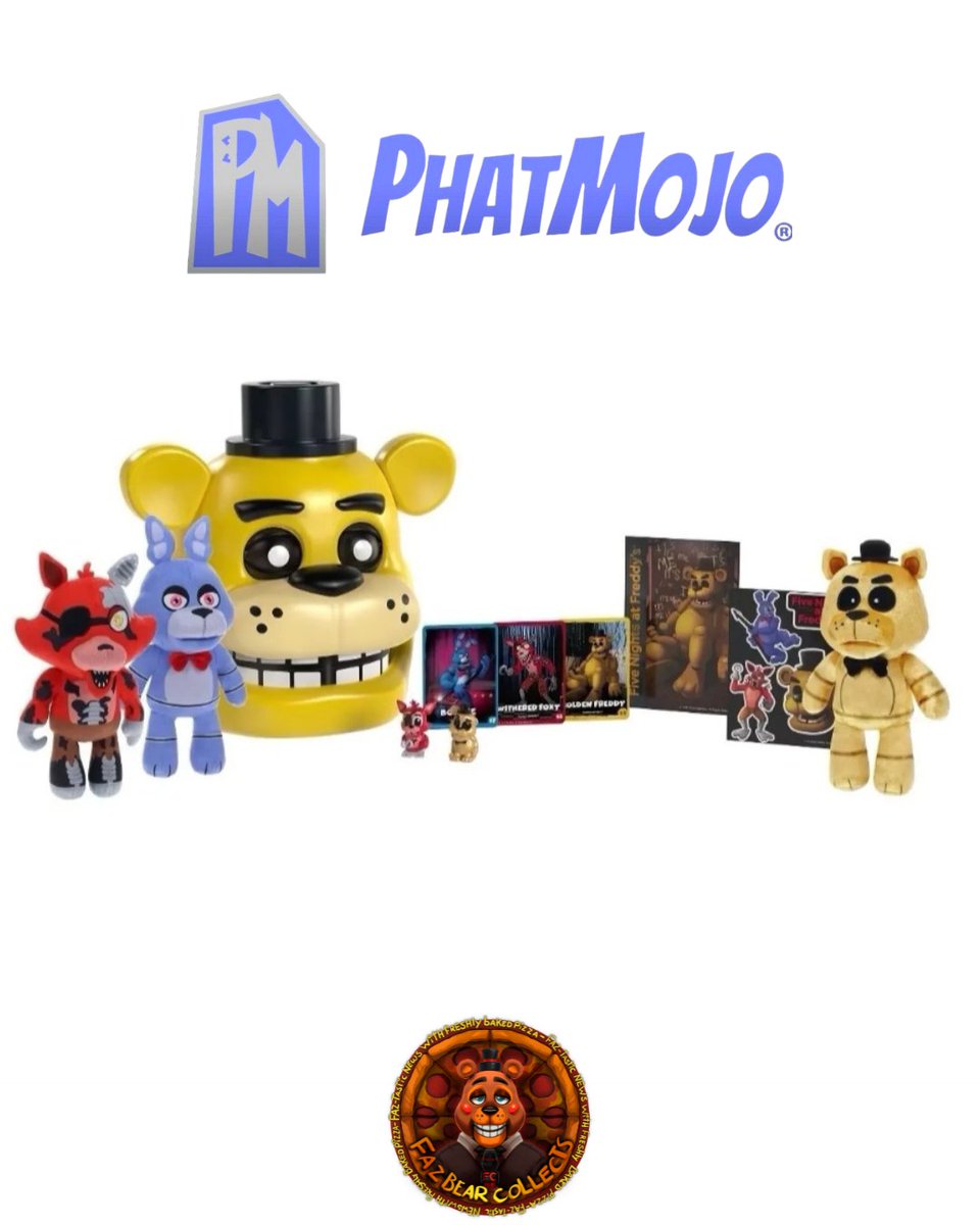 FazBearCollects's tweet image. Brand new phatmojo golden freddy head with plushies, stickers and more
#fnaf #fivenightsatfreddys #phatmojo #scottcawthon