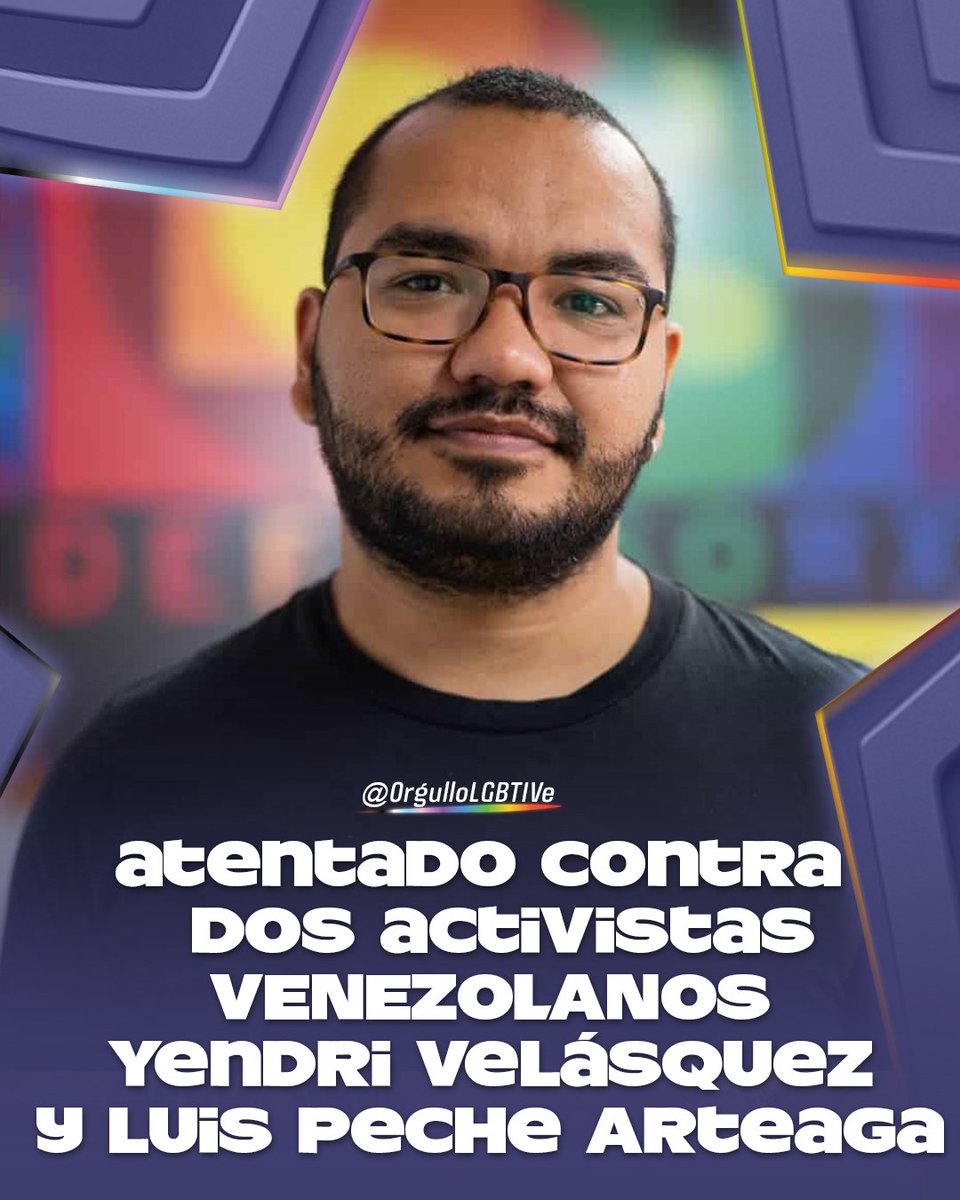OrgulloLGBTIVE's tweet image. Los activistas venezolanos Yendri Velásquez, defensor de los derechos LGBTIQ+ y Luis Peche Arteaga, politólogo e internacionalista, fueron víctimas de un atentado a tiros en la ciudad de Bogotá, Colombia. El ataque ocurrió mientras esperaban.. 
instagram.com/p/DPxhzAiCEeu/…