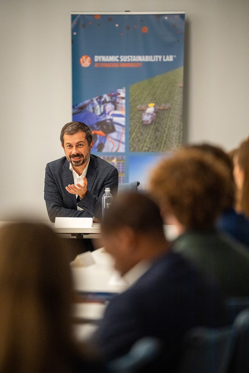 Maxwell School (@maxwellsu) on Twitter photo Propulsion—not despondency.
<a href="/PeteButtigieg/">Pete Buttigieg</a> joined Professor Jay Golden for a conversation about sustainability, leadership and democracy at <a href="/SyracuseU/">Syracuse University</a>, hosted by @MaxwellSchool and <a href="/WhitmanatSU/">Whitman School at SU</a>.
➡️ Read more: bit.ly/42CAjfg Propulsion—not despondency.
<a href="/PeteButtigieg/">Pete Buttigieg</a> joined Professor Jay Golden for a conversation about sustainability, leadership and democracy at <a href="/SyracuseU/">Syracuse University</a>, hosted by @MaxwellSchool and <a href="/WhitmanatSU/">Whitman School at SU</a>.
➡️ Read more: bit.ly/42CAjfg