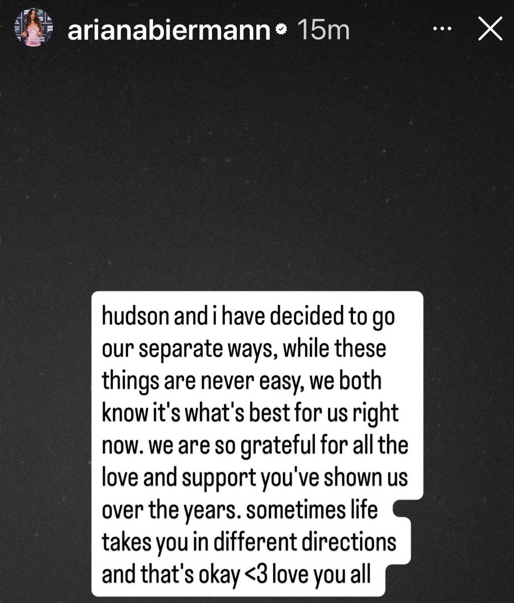 Ariana &amp; Hudson have broken up. #NextGenNYC