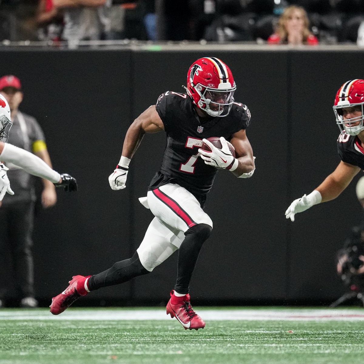 There have been 28 instances in NFL history of a player having multiple 100-yard rushing and 100-yard receiving games in the same season, including Bijan Robinson this year. Only 2 did it in their team's first 5 games: Robinson in 2025 and Thurman Thomas in 1991. 