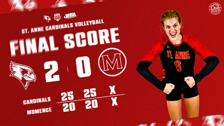 Cardinals volleyball started the RVC tournament on a winning note with a straight set victory over Momence! 🐦🏐

#CardinalCulture