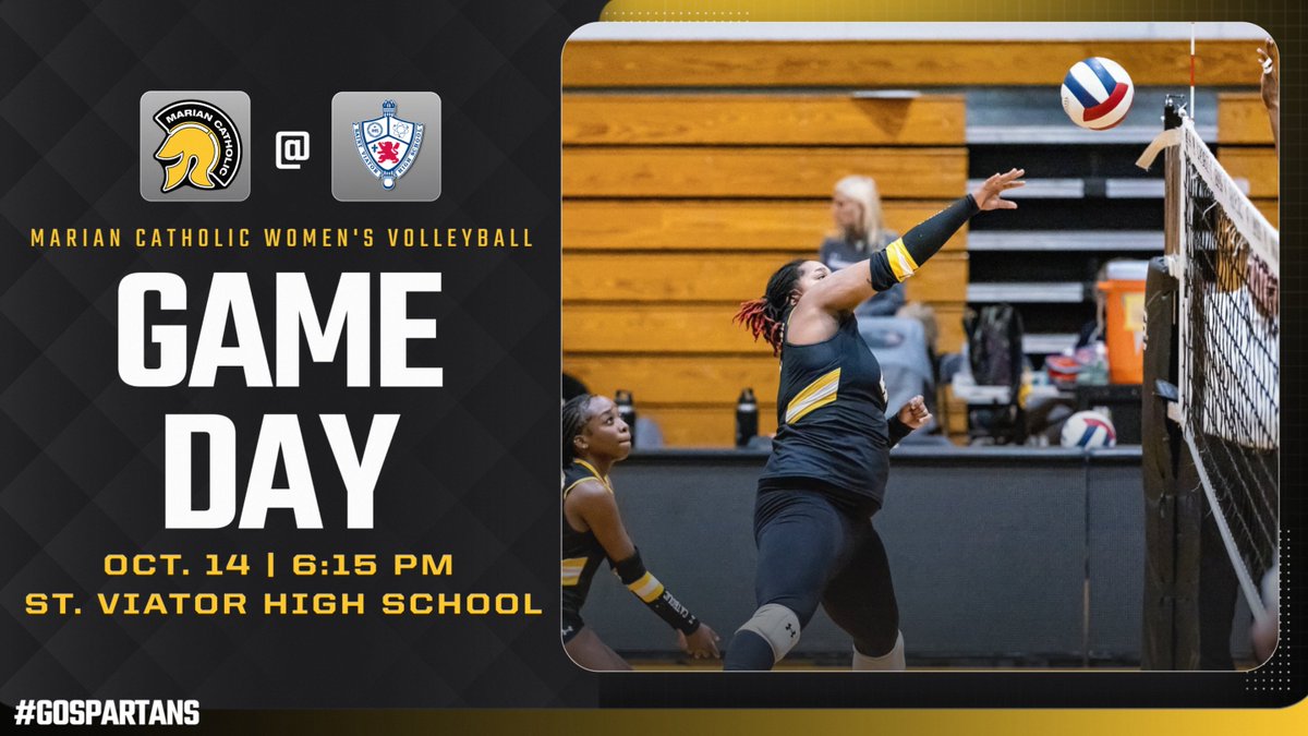 Athletics_MCHS's tweet photo. 🏐 It’s Gameday for Spartan Volleyball!

🆚 St. Viator | 🕕 6:15 PM | 🏟️ St. Viator HS

#GoSpartans #SpartanNation https://t.co/tAkmSASqm1