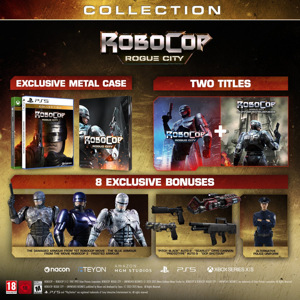 RoboCopRC's tweet image. Don't forget the RoboCop: Rogue City collection is dropping on October 30th!