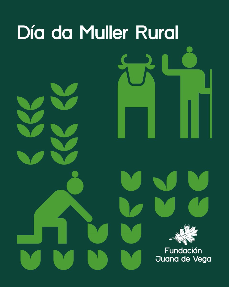 #DíaDasMulleresRurais | As mulleres rurais aseguran alimento, loitan contra o cambio climático e manteñen vivas as tradicións. Son motor de cultura, sociedade e economía, transmitindo un legado que constrúe futuro sostible.

📅Cada 15 de outubro desde 2008, por iniciativa da ONU.