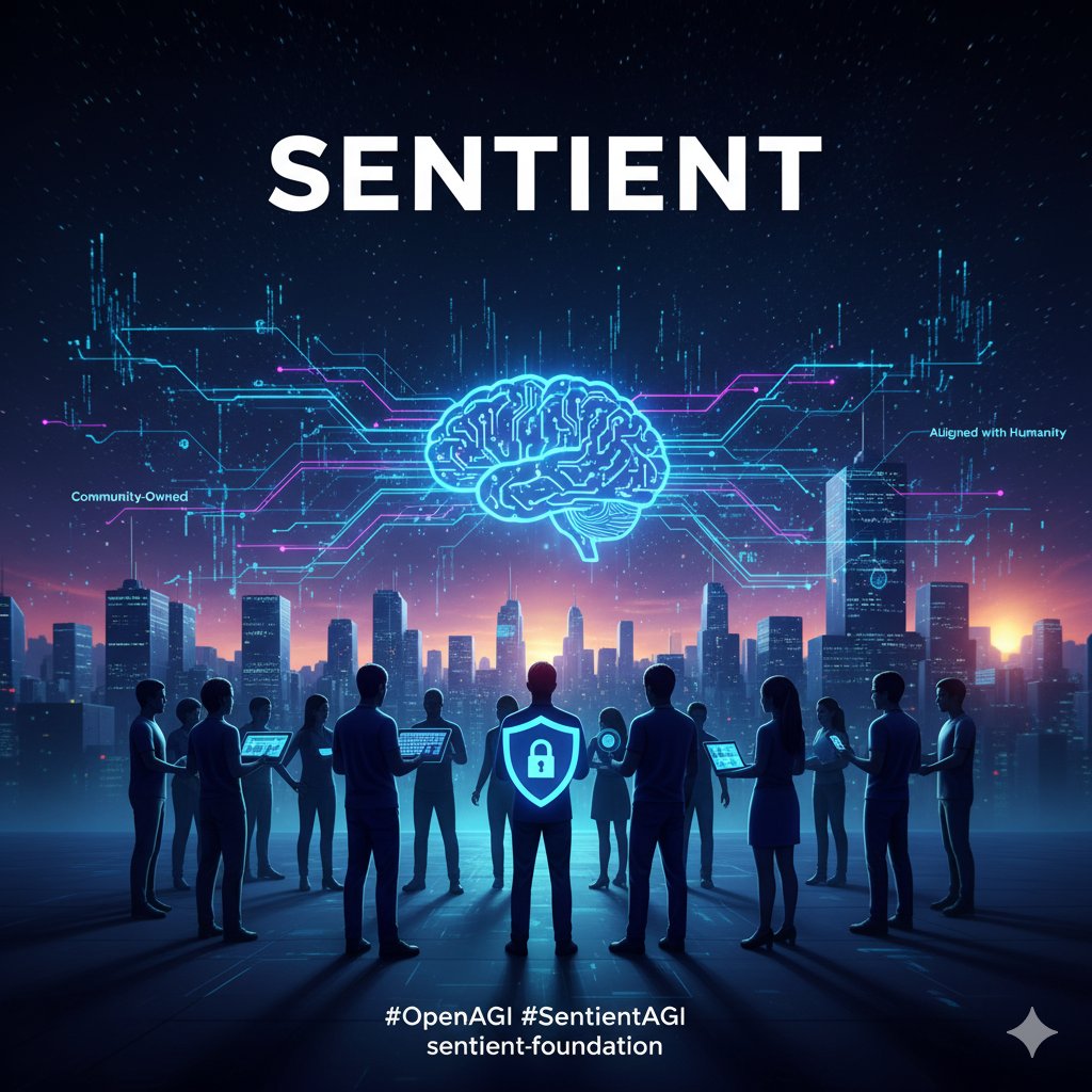 Ever wonder if AI could truly belong to us the builders, dreamers and everyday rebels?Enter <a href="/SentientAGI/">Sentient</a>
: We're forging Loyal AI,open-source AGI that's community-owned, unbreakable,and aligned with humanity's wildest ambitions No corporate overlords. Just pure,collaborative fire