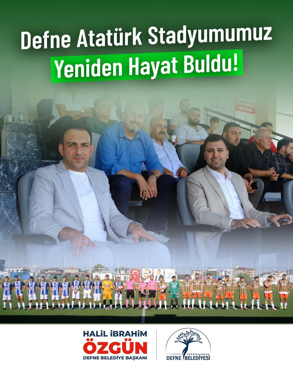 Defne Atatürk Stadyumumuz Yeniden Hayat Buldu!

Bugün, sporcularımız ve sporseverlerimizle birlikte Defne Atatürk Stadyumumuzda buluşmanın mutluluğunu yaşadık.

Üç yıl aradan sonra stadyumumuzu yeniden halkımızın hizmetine açmanın gururunu yaşıyoruz.
Bundan böyle tesisimiz, her