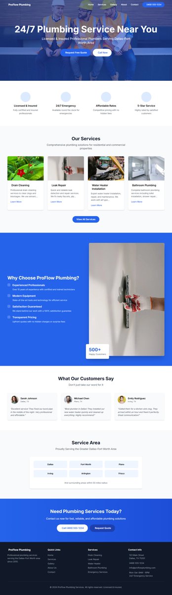 Are you a Plumber Business Owner or run a Plumbing Service Company?
Looking to grow your business 5X faster with more local customers?
Just say “YES” — I’ll show you how a professional, SEO-friendly website can bring you more leads, calls &amp; bookings every week!

#PlumberBusiness