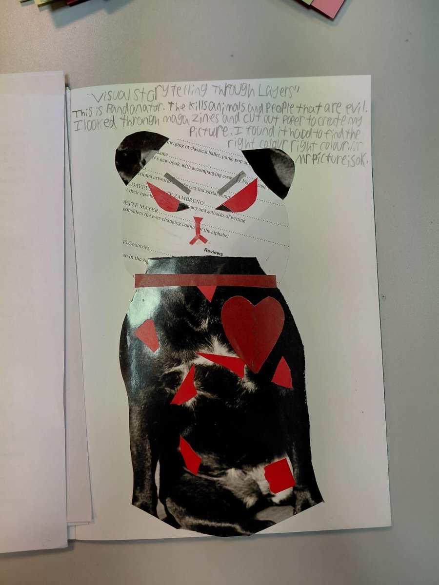 PCAOracle's tweet image. As part of their college links offer, some of our students have been looking at storytelling through collage. Here's some of the fantastic examples they have created far. @PCABlackpool