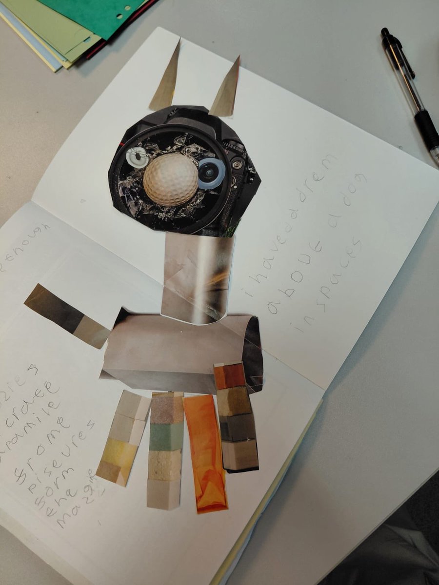 PCAOracle's tweet image. As part of their college links offer, some of our students have been looking at storytelling through collage. Here's some of the fantastic examples they have created far. @PCABlackpool