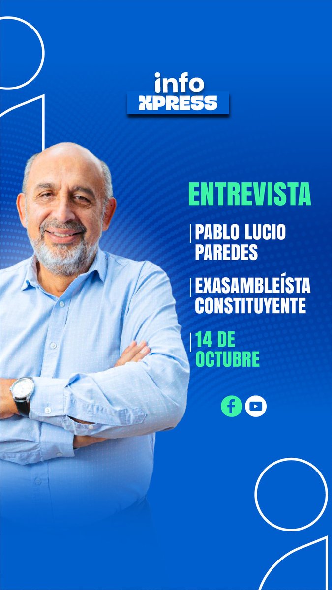 ieep_ec's tweet image. ¡En vivo! 📺 Estamos con Pablo Lucio Paredes @pabloluciop , académico asociado, hablando sobre la Constituyente. ¡No te lo pierdas en Informatec! 

#Constituyente #Análisis #Informatec

youtube.com/live/9Fv5yo98V…