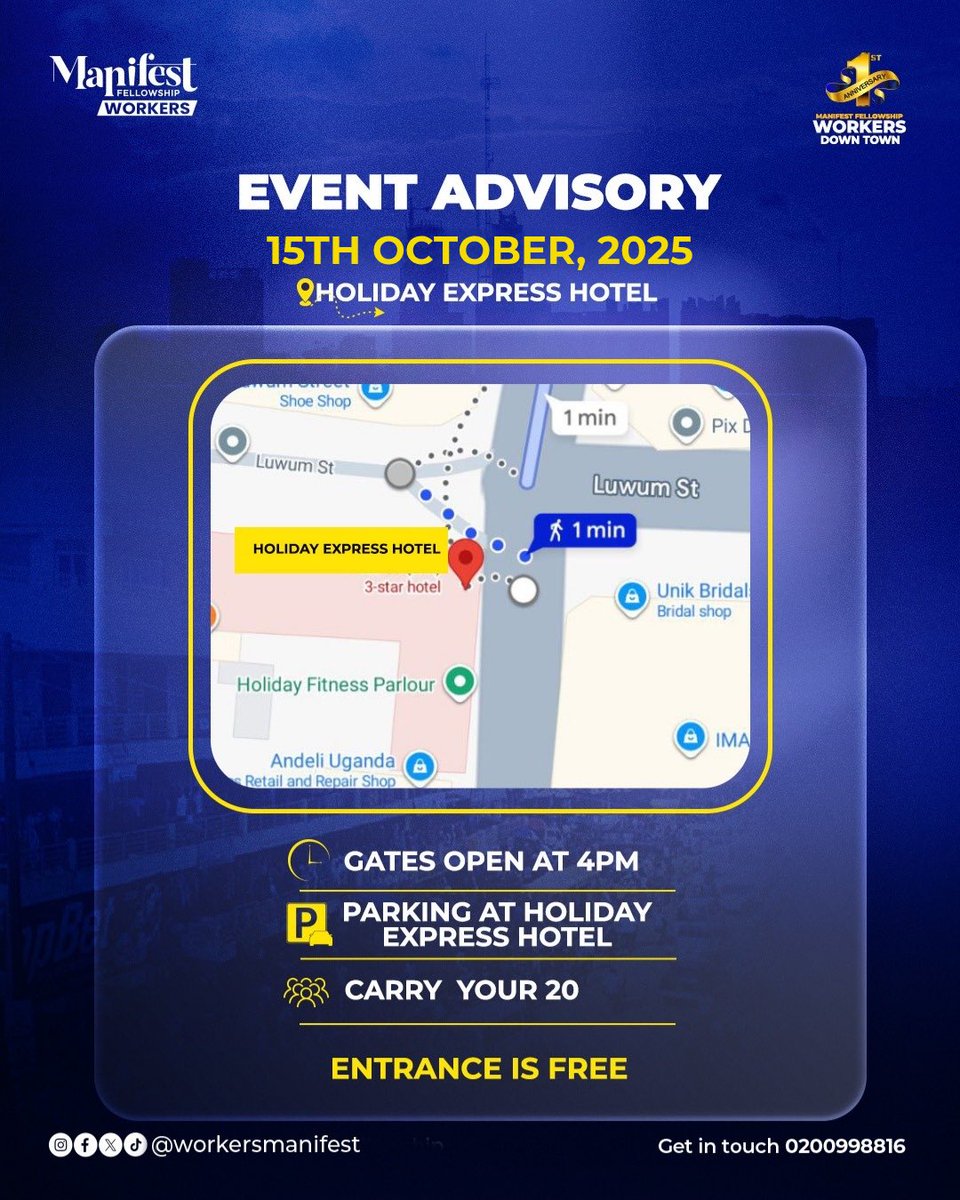 Let’s be guided tomorrow all roads lead to Holiday Express Hotel at 4pm

#WorkersManifest.