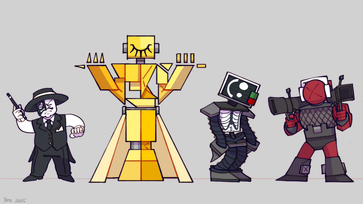 Yaaravu_'s tweet image. Killers in my cartoon style (1/2) #dieofdeath