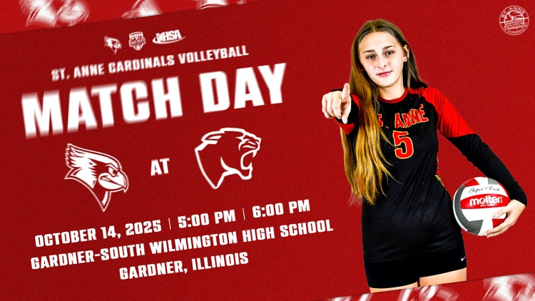 Cardinals volleyball heads to Gardner-South Wilmington to take on the Panthers in the quarterfinal round of the RVC tournament! 🐦🏐

#CardinalCulture