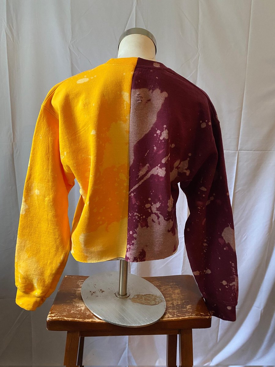 ❤️💛 Central State pride but make it bold. Our handmade Half &amp; Half Lace-Up Sweatshirt is giving cozy, cute, and full-on Marauder energy. ✨ One-of-a-kind, just like you.

#CentralState #MarauderPride #HBCUStyle #HalfAndHalf #LaceUpSweatshirt #HandmadeWithLove #CamiCoLace