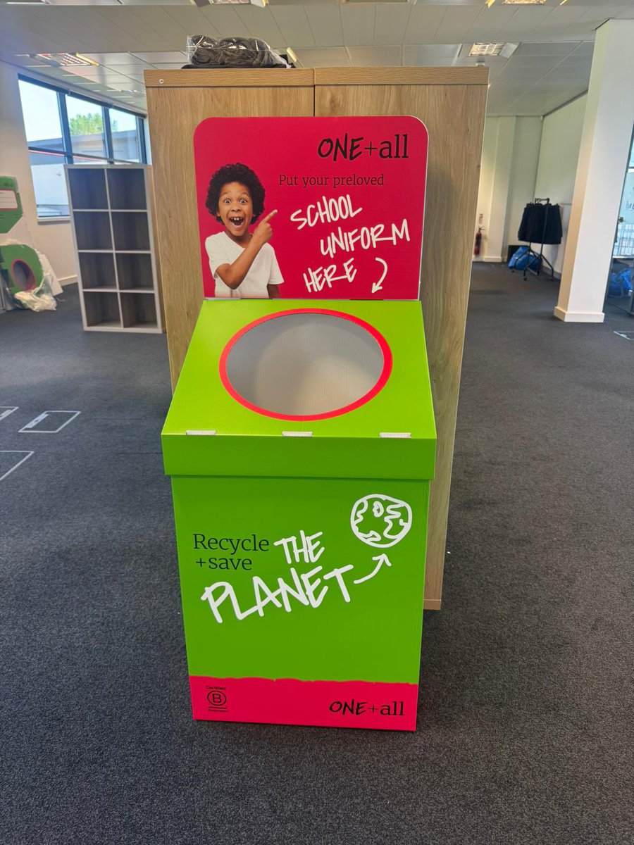 During the summer, <a href="/suezUK/">SUEZ UK</a> put school uniform bins in their Stockport recycling centres and yesterday they delivered us 82kg of preloved uniform!! Thank you Suez!!! #fromprelovedtoreloved