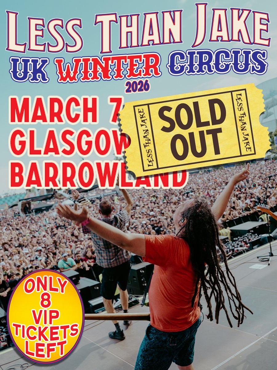 LessThanJake's tweet image. SOLD OUT! The circus tent in Glasgow is full and the rest of the Winter Circus is hot on its heels!
Don’t wait around! Grab your tickets now! myticket.co.uk/artists/less-t…