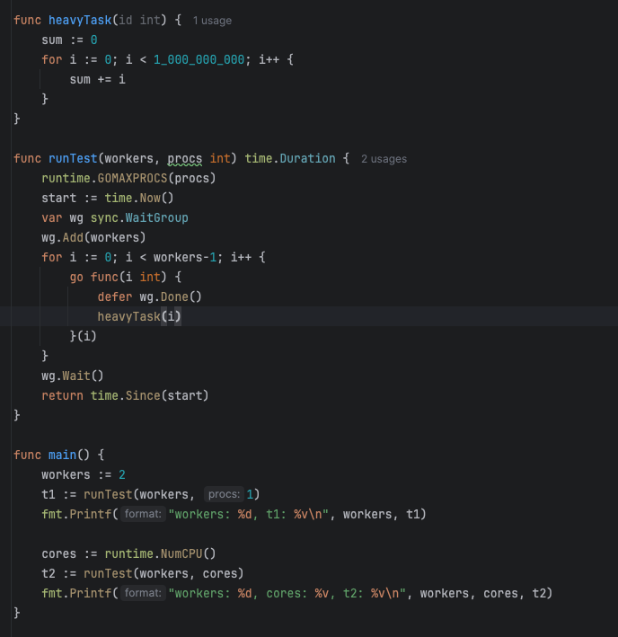 iraunit's tweet image. What is the output of the below golang program?