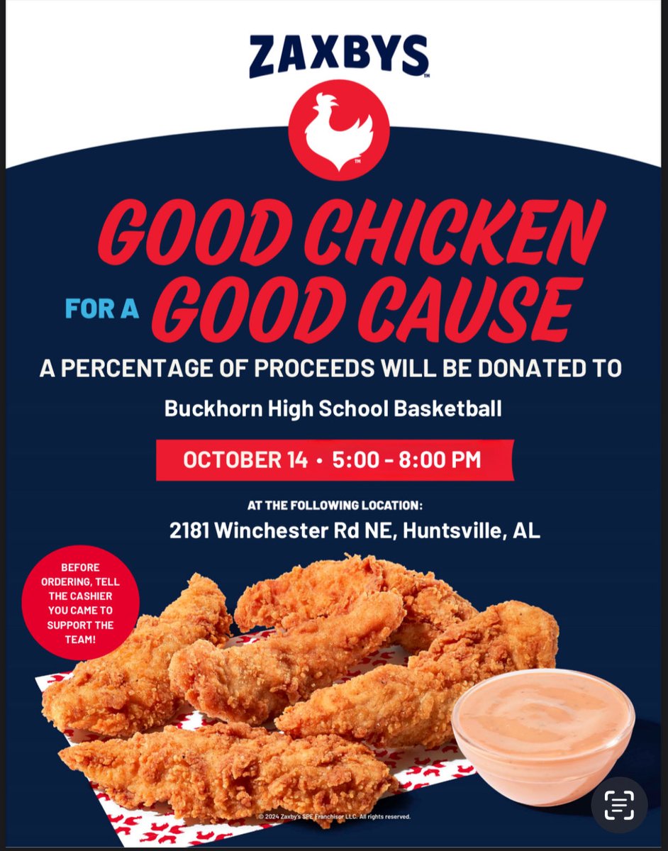 Go get some chicken tonight! Tell them for BHS basketball before you order!