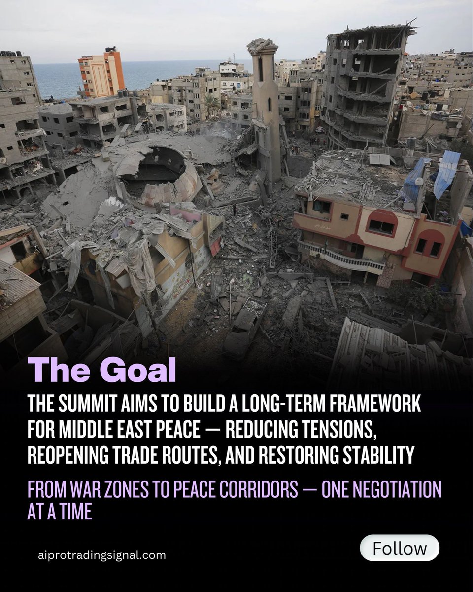 aiprosignal's tweet photo. 🚨 BREAKING: Donald Trump lands in Egypt for the Global Peace Summit.
Over 20 world leaders are meeting to discuss ending the Gaza conflict and rebuilding stability in the Middle East.

📉 The world watches — could this mark a new global order?

#Trump #Egypt #PeaceSummit https://t.co/xUQOkePWGM