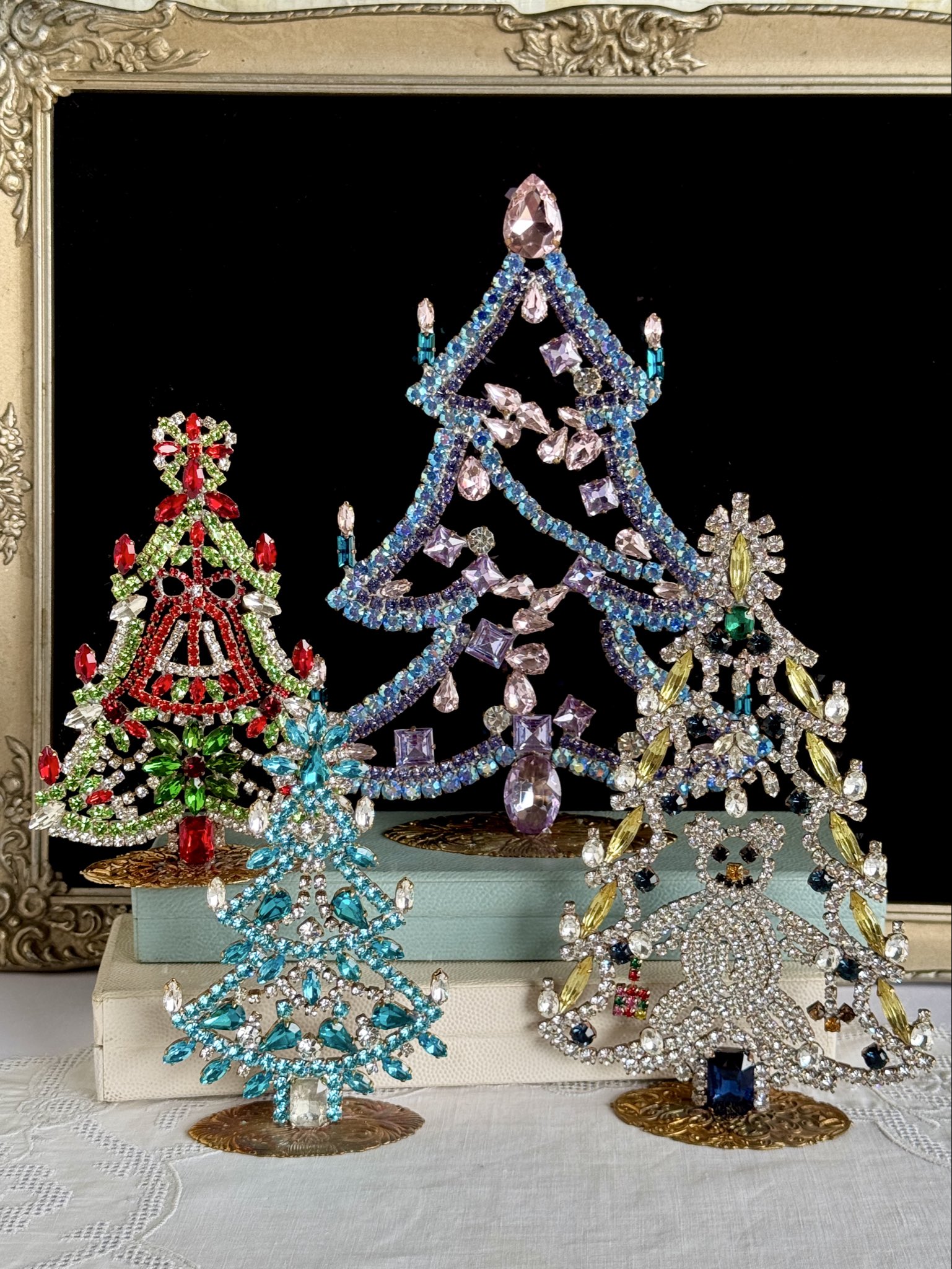 特大 チェコラインストーン クリスマスツリー ハーチェク hacek チェコのビンテージ絵本・雑貨 on X: 