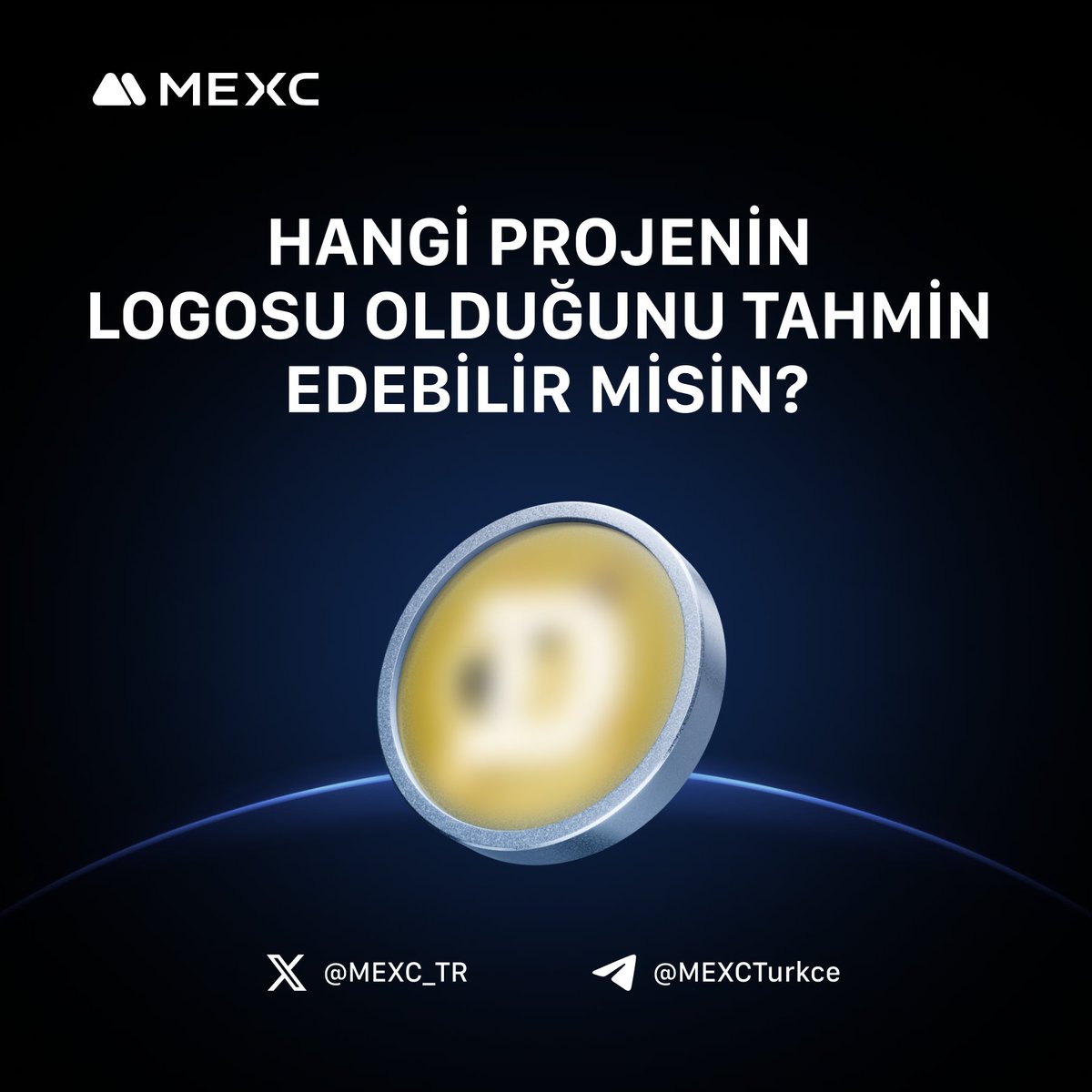 🤩Keskin Gözlere Sahip #MEXC 'liler İçin Etkinlik!🔥

👀Burada Hangi Projenin Logosunu Görüyorsunuz?

🎉Toplam 200 #USDT Bonus ödül havuzundan payını kazanacak 10 şanslı kişiden biri olmak için yapmanız gerekenler;

💙Takip edin;<a href="/MEXC_TR/">MEXC_TR</a>
💙Cevabınızı yazıp 3 arkadaşınızı